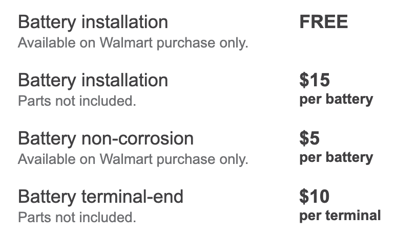 Walmart Battery Core Charge Refund
