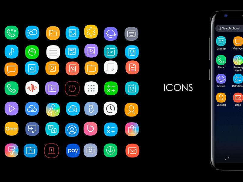 Samsung Android Pie Icons