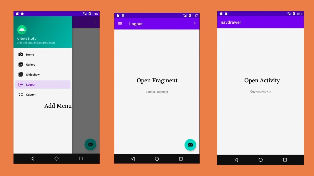 App Drawer Not Working Android