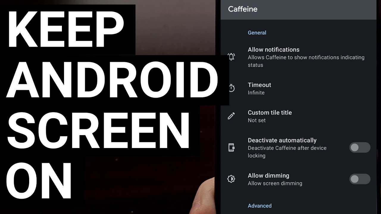 Screen Lock Timeout Android