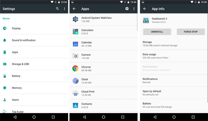 Delete App Data Android